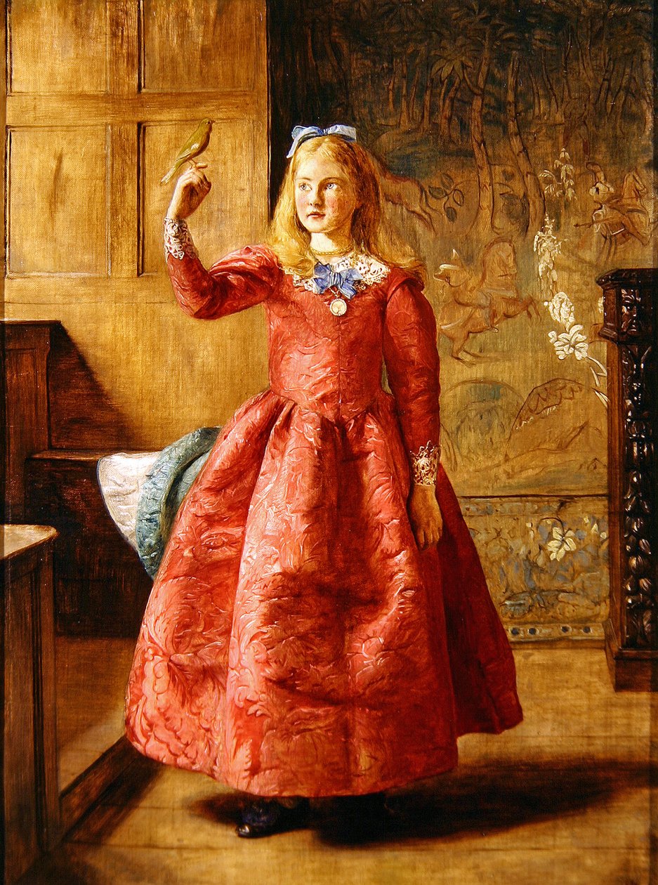 Lány Linnettel, 1865 alkotó: James Archer