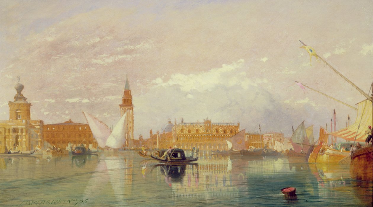 Velence látképe, 1867 alkotó: James Baker Pyne