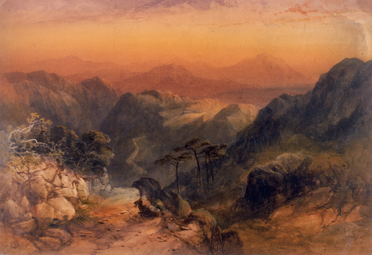 Hegyvidéki táj (testszín) alkotó: James Burrell Smith