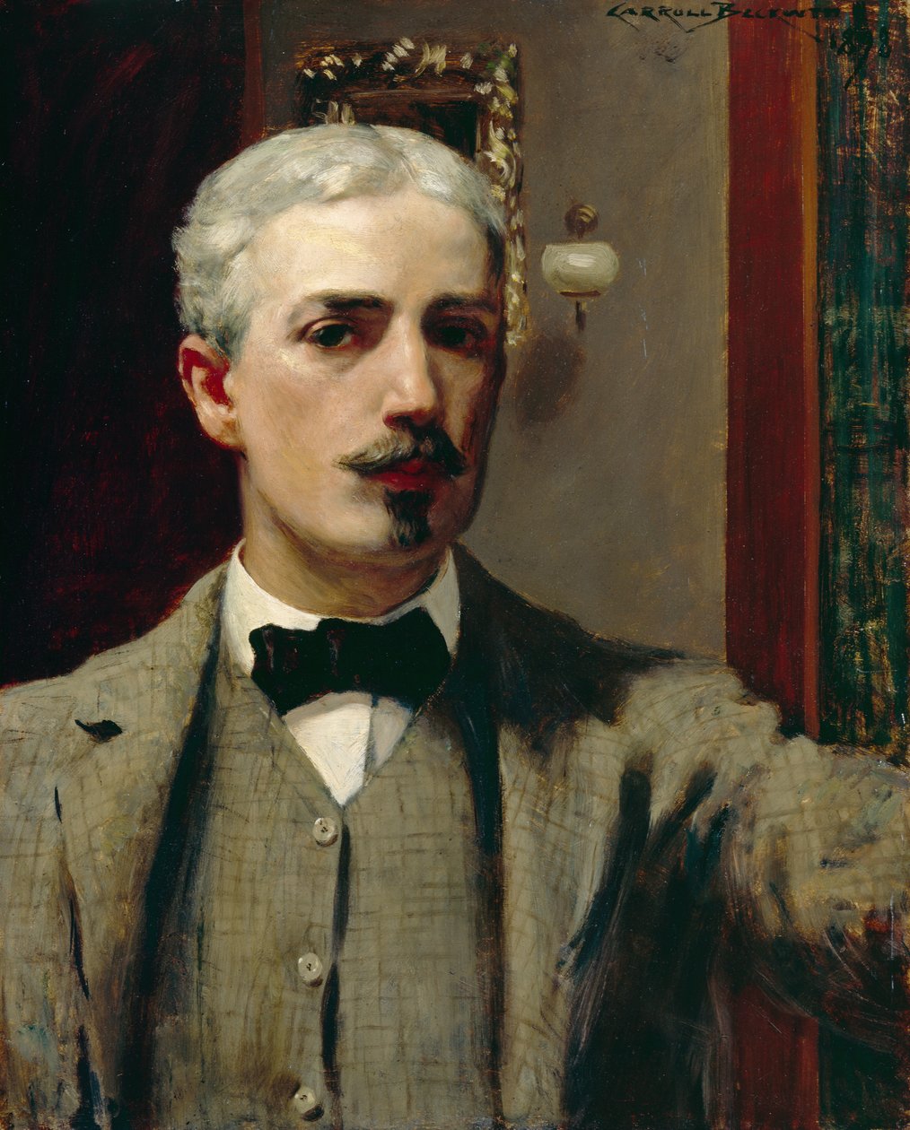 Önarckép, 1898 (olaj, fapanel) alkotó: James Carroll Beckwith