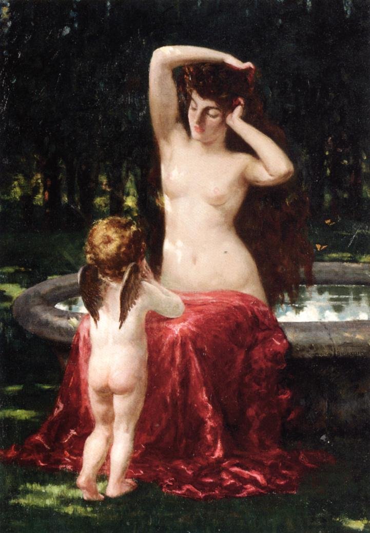 Sylvan Toilette alkotó: James Carroll Beckwith
