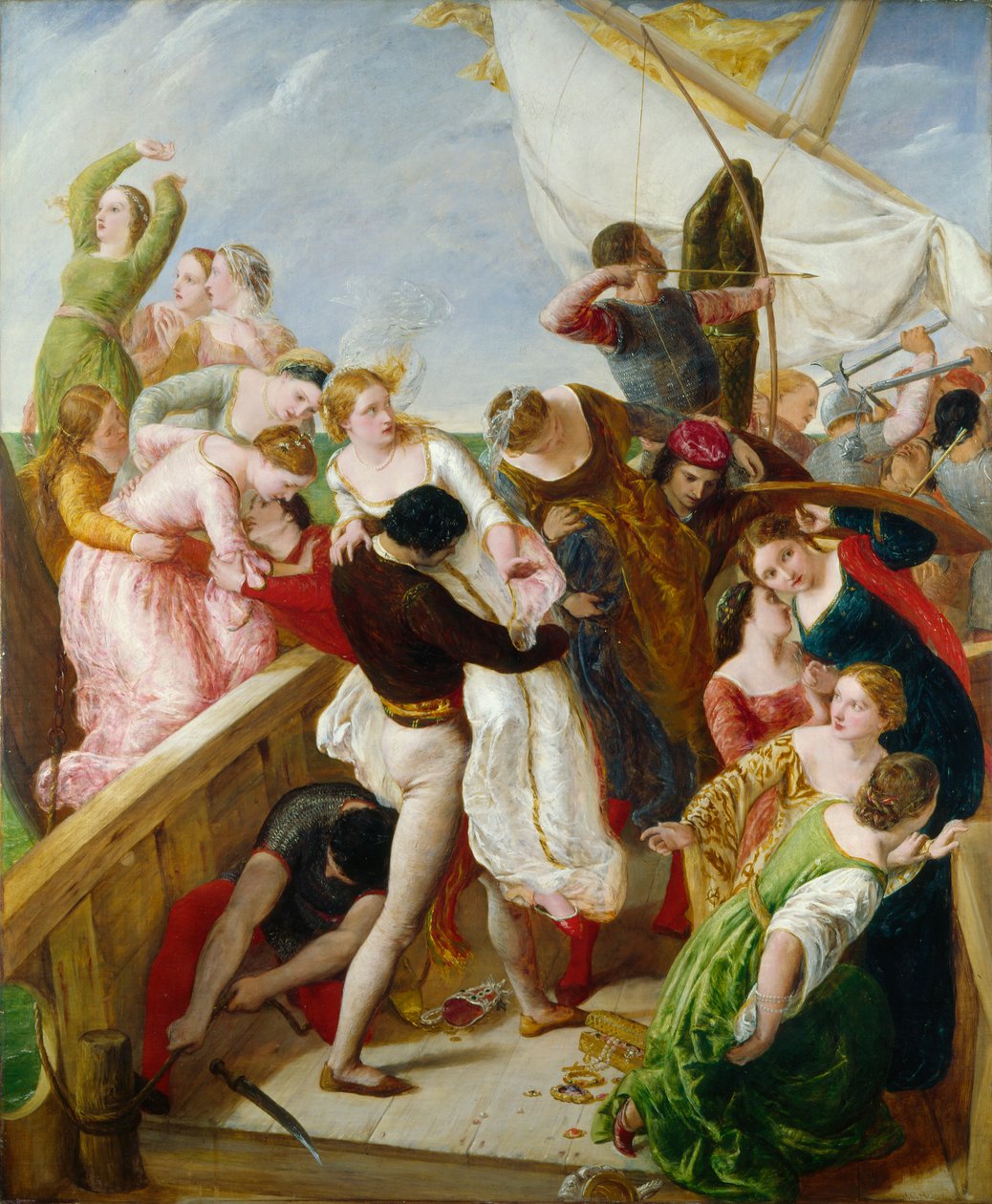 A velencei menyasszonyok megmentése, 1851 alkotó: James Clarke Hook