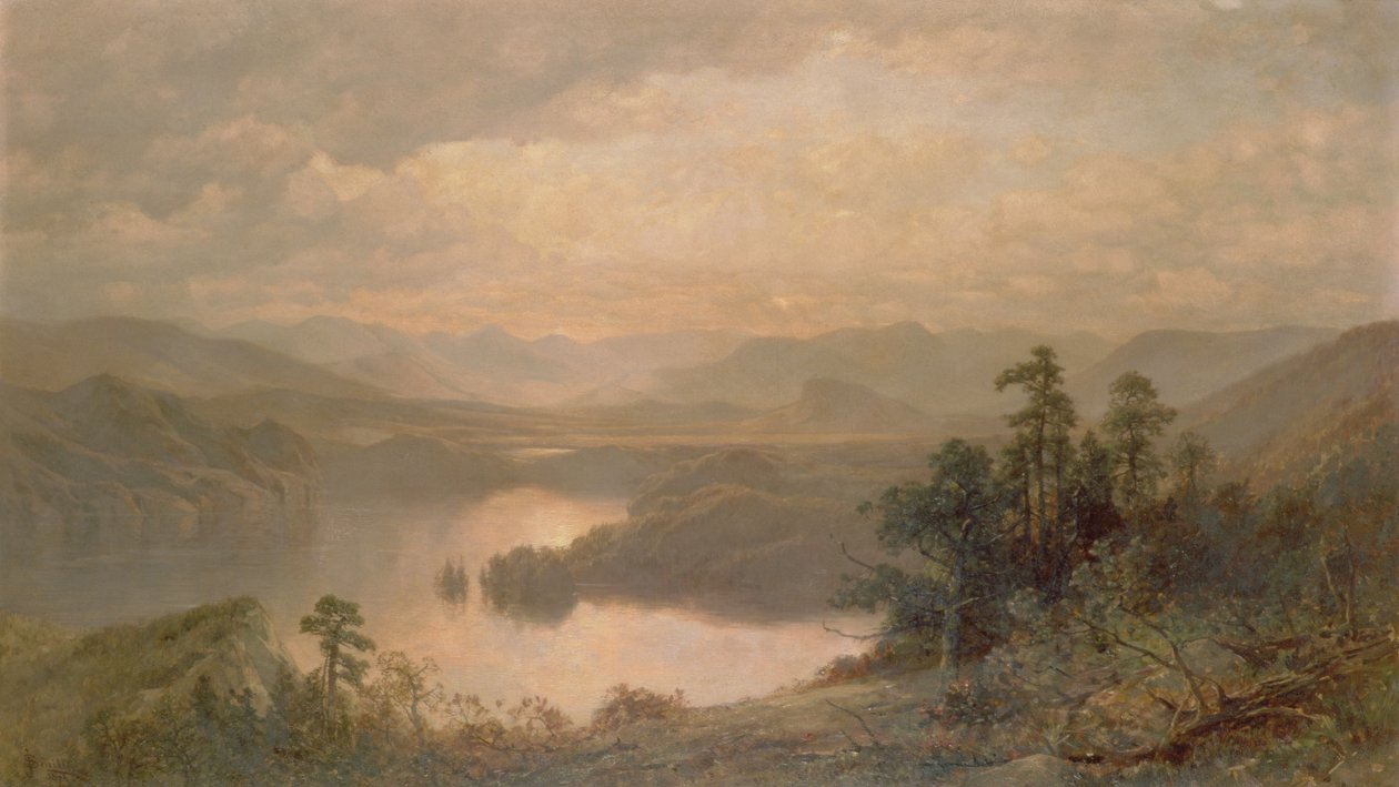 Lake Placid és az Adirondack-hegység Whiteface-ből, 1878 alkotó: James David Smillie