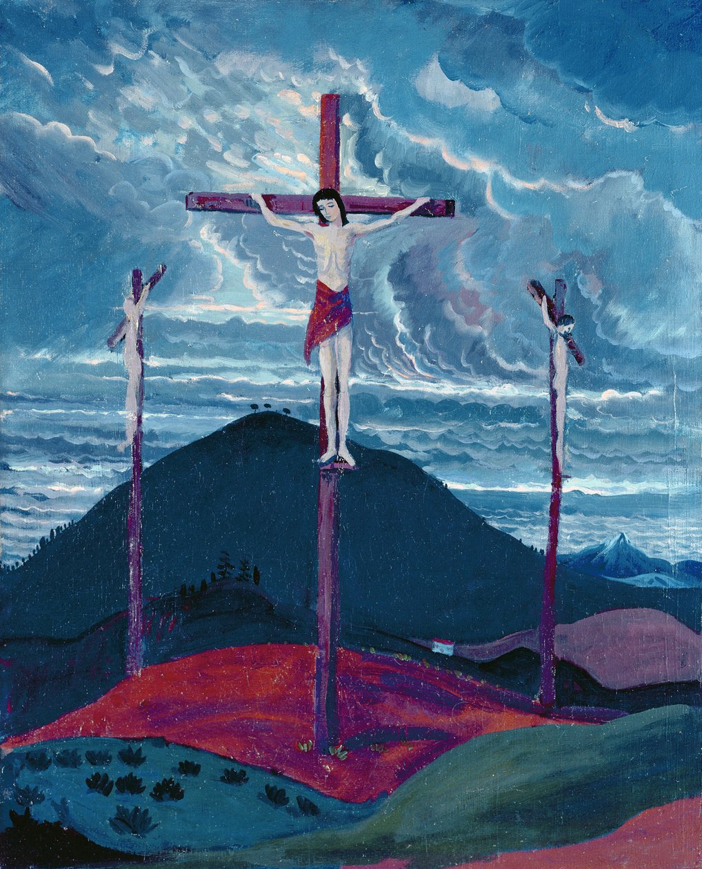 Keresztrefeszítés, 1913 alkotó: James Dickson Innes