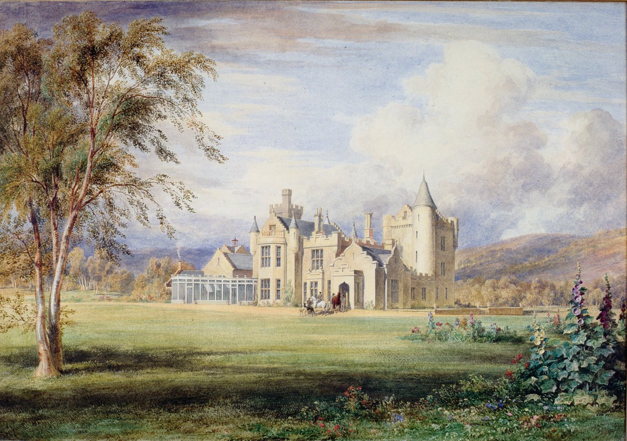 Balmoral kastély, 1840 körül alkotó: James Giles