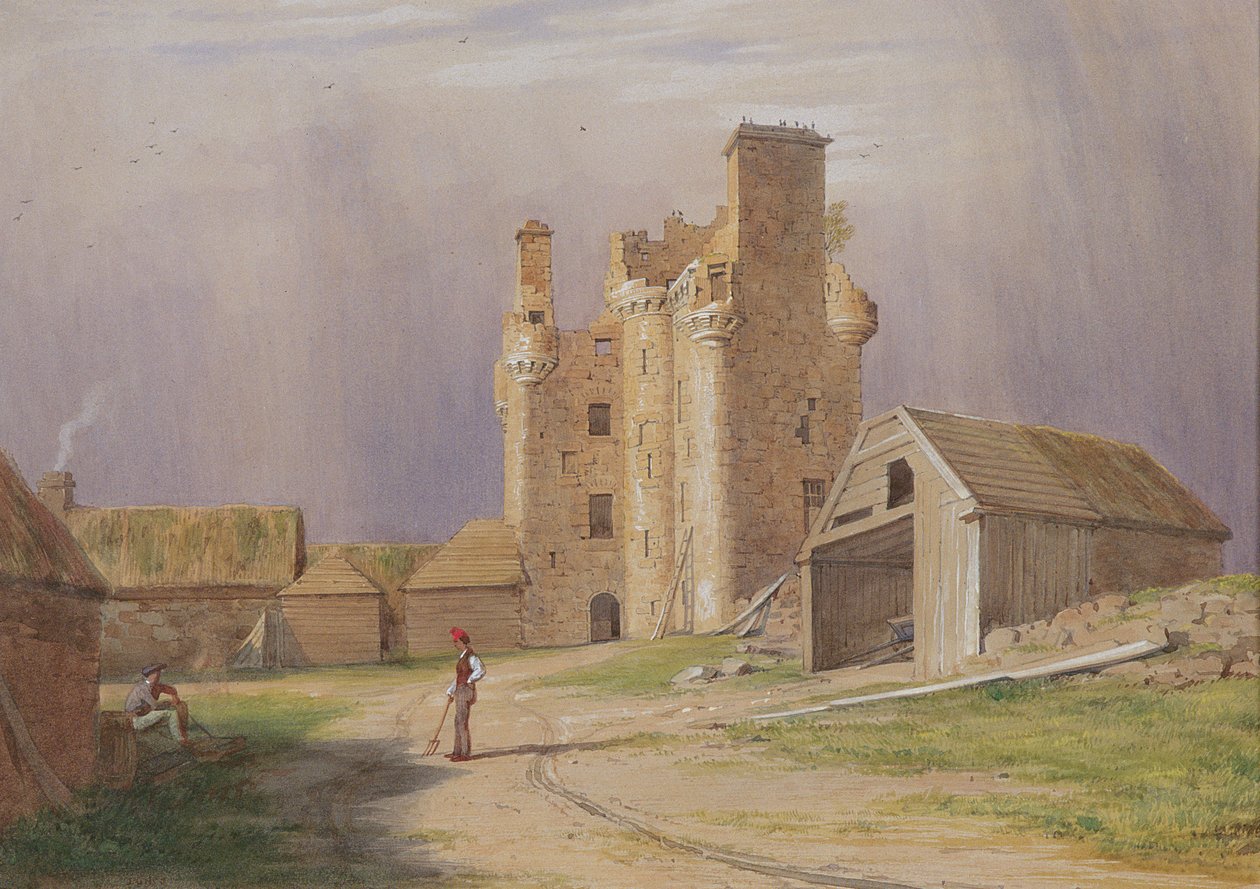 Tillycairn kastély, 1840-es évek alkotó: James Giles