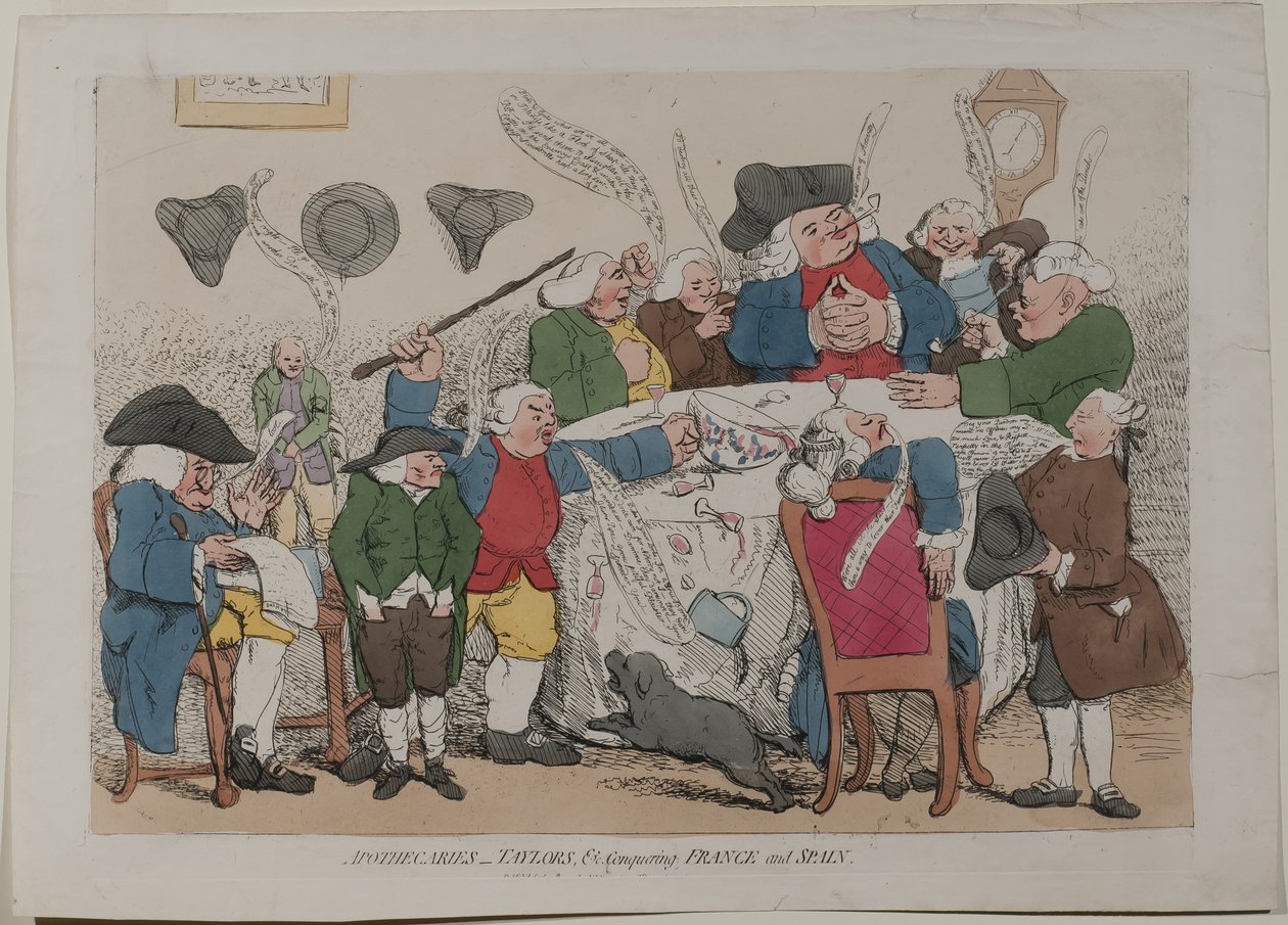 Taylor patikusok meghódítják Franciaországot és Spanyolországot alkotó: James Gillray