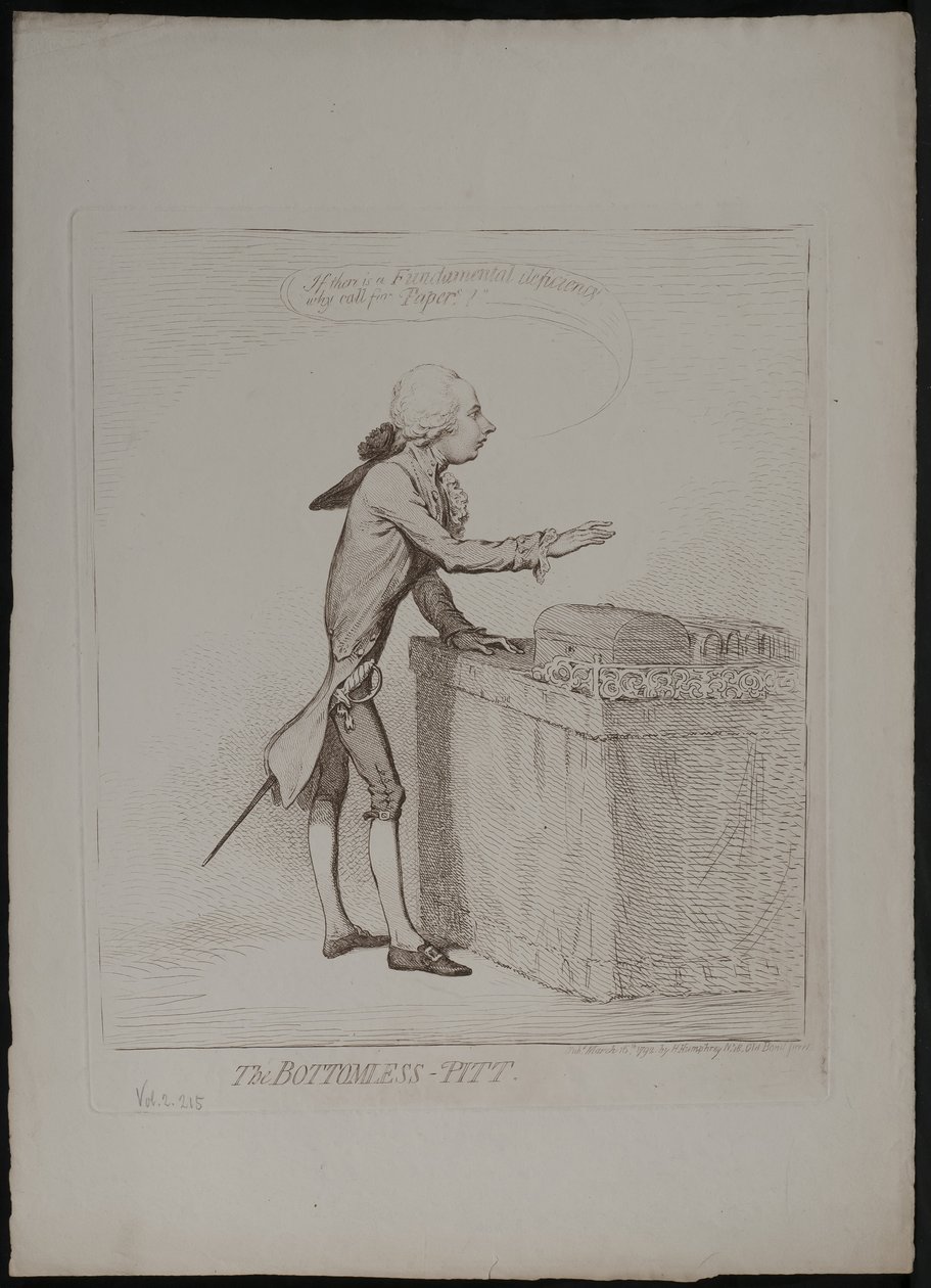 A feneketlen Pitt, 1792 alkotó: James Gillray