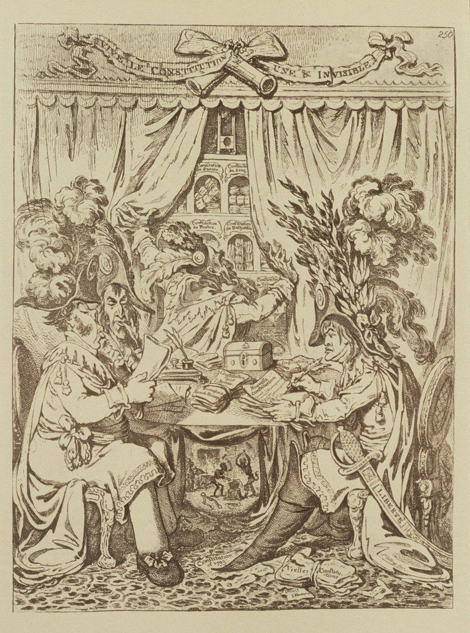A francia konzuli triumvirátus, 1800 alkotó: James Gillray