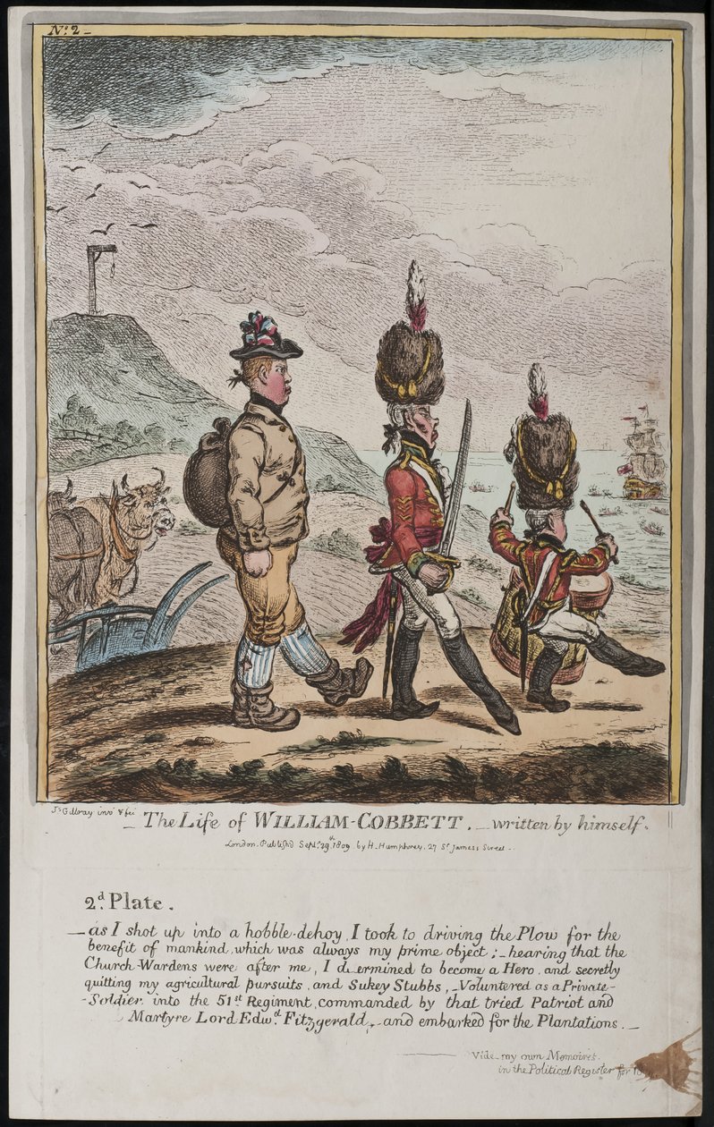 William Cobbett élete, saját maga írta alkotó: James Gillray