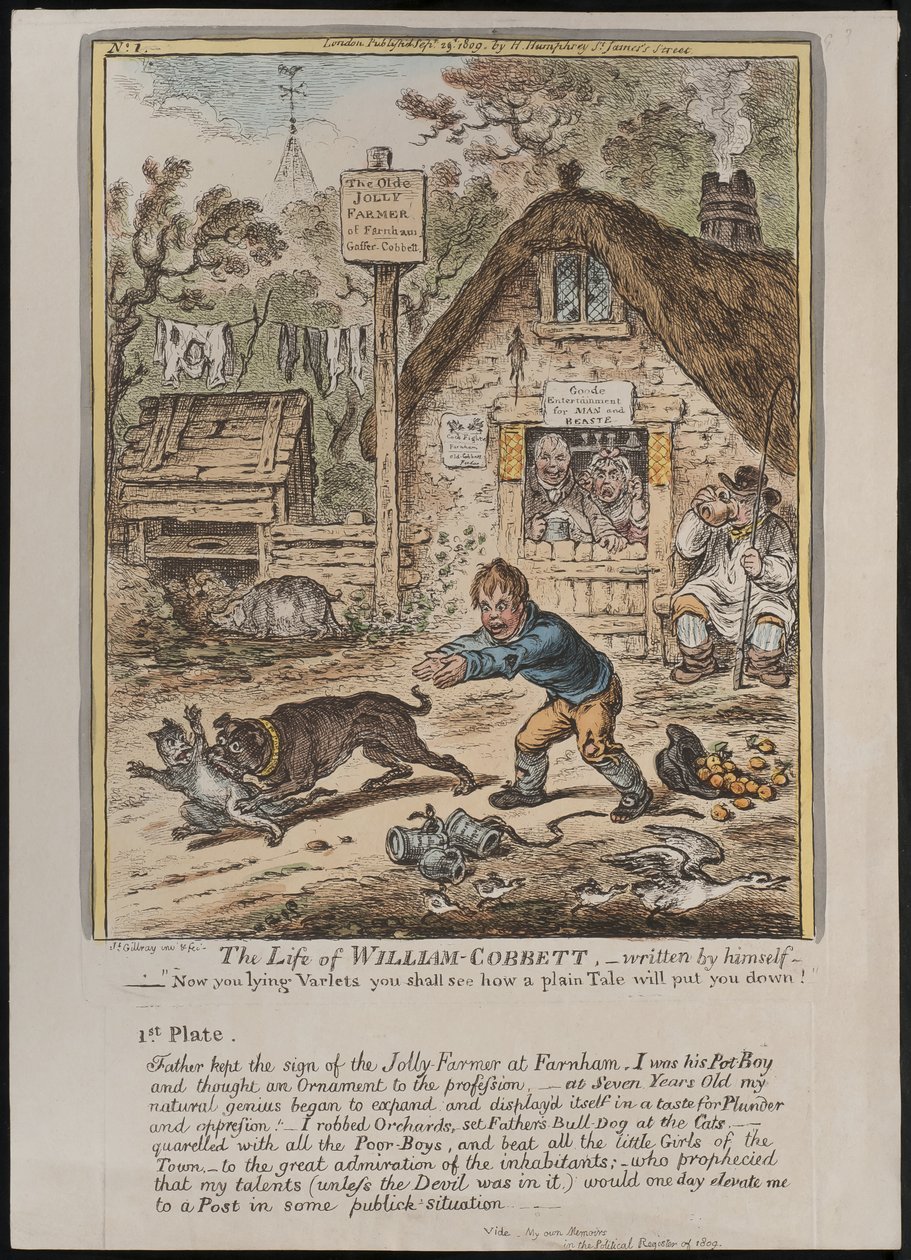 William Cobbett élete, saját maga írta alkotó: James Gillray