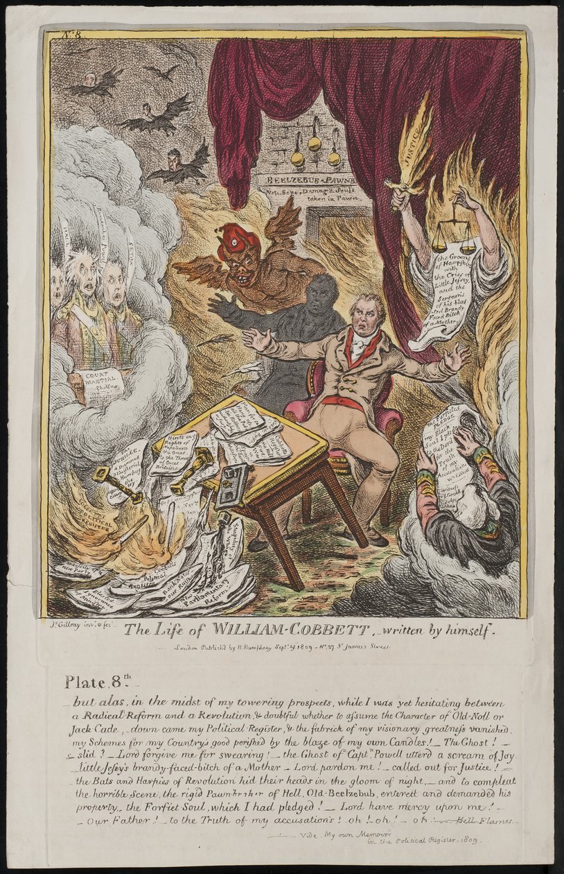 William Cobbett élete, saját maga írta, 1809 alkotó: James Gillray