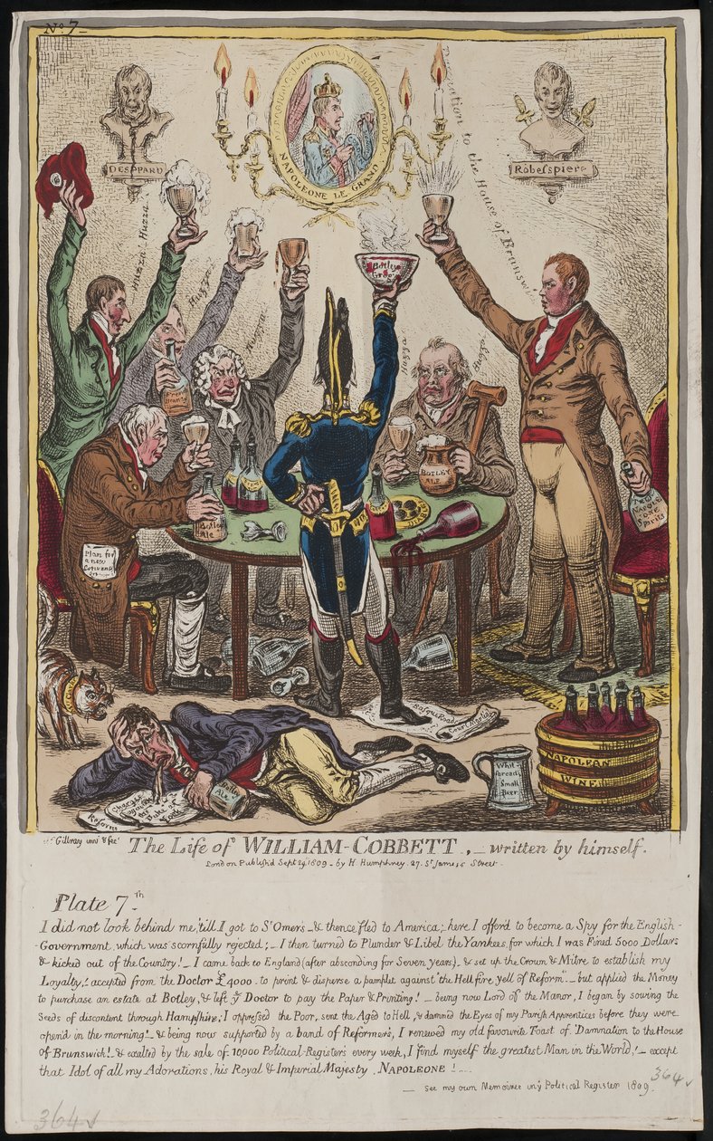 William Cobbett élete, saját maga írta, 1809 alkotó: James Gillray