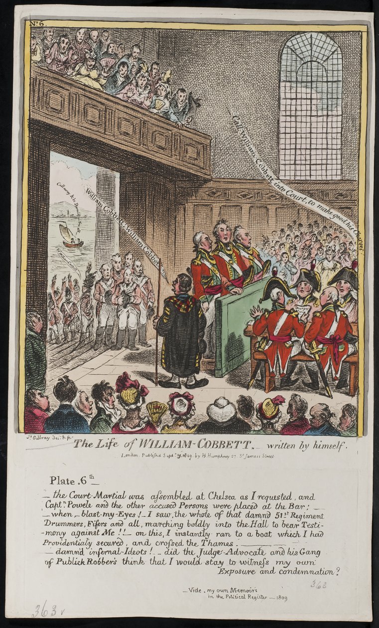 William Cobbett élete, saját maga írta, 1809 alkotó: James Gillray