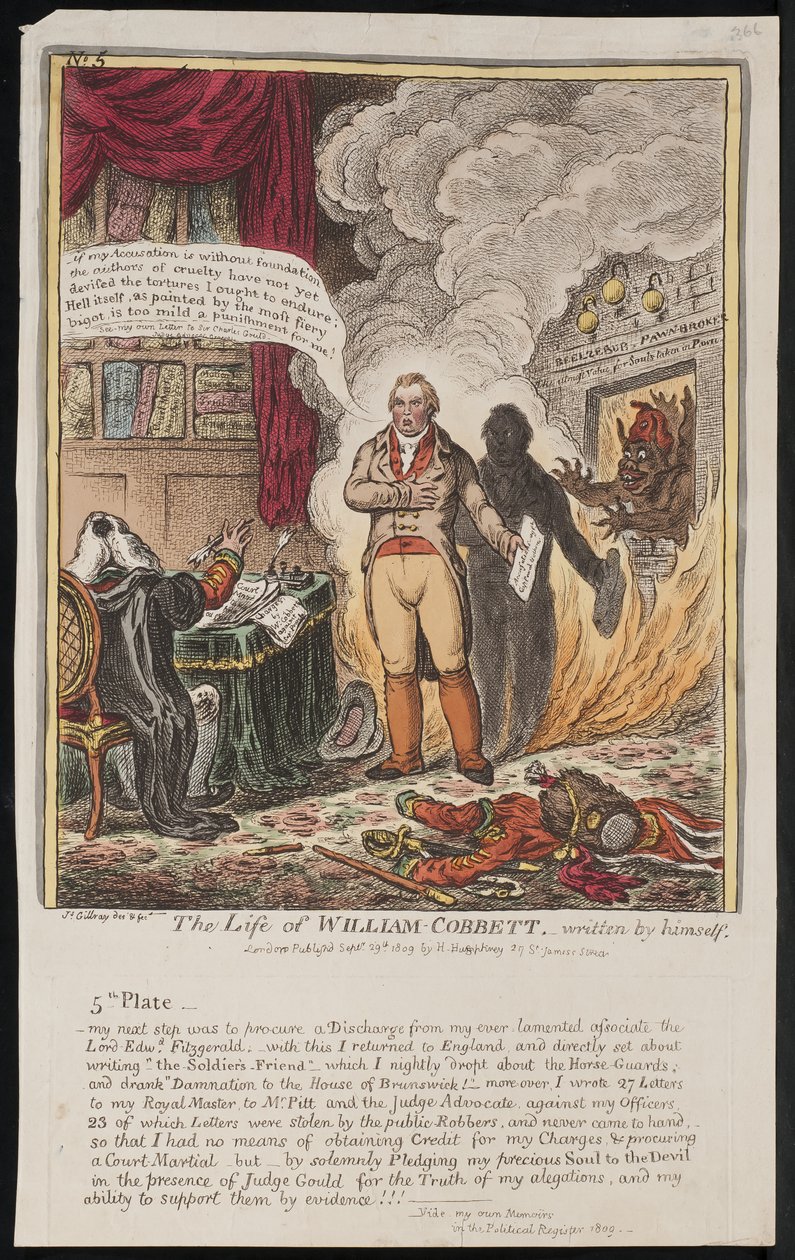 William Cobbett élete, saját maga írta, 1809 alkotó: James Gillray