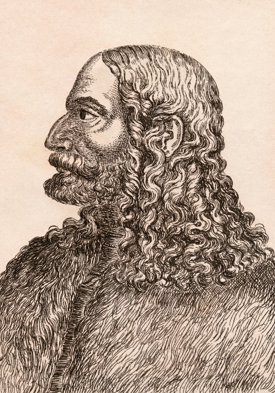 Albrecht Duerer, illusztráció az 1817-ben, Londonban megjelent „Hiteles festők 75 portréi hiteles eredetikről” c. alkotó: James Girtin