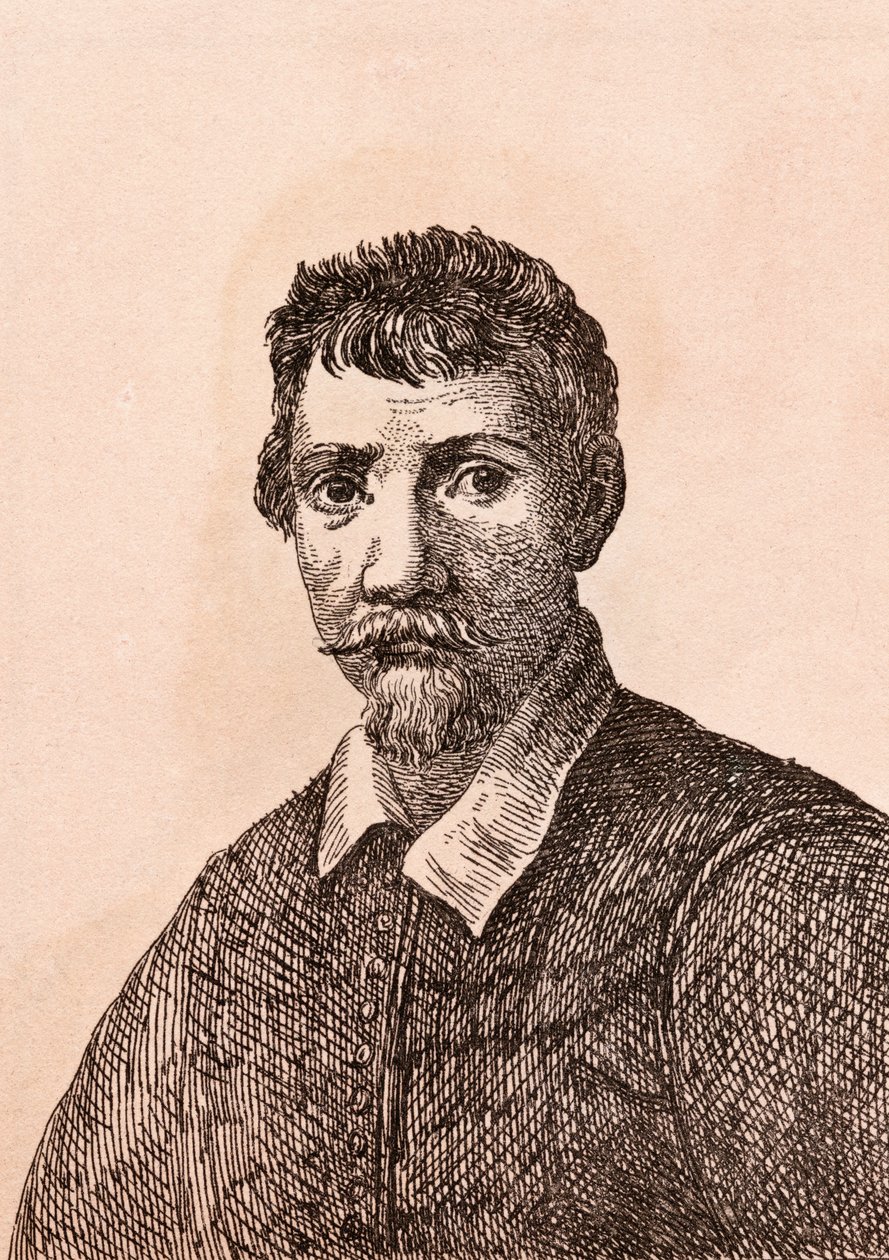 Annibale Carracci, illusztráció az 1817-ben, Londonban megjelent "75 portréi híres festőkről hiteles eredetikről" című könyvből alkotó: James Girtin