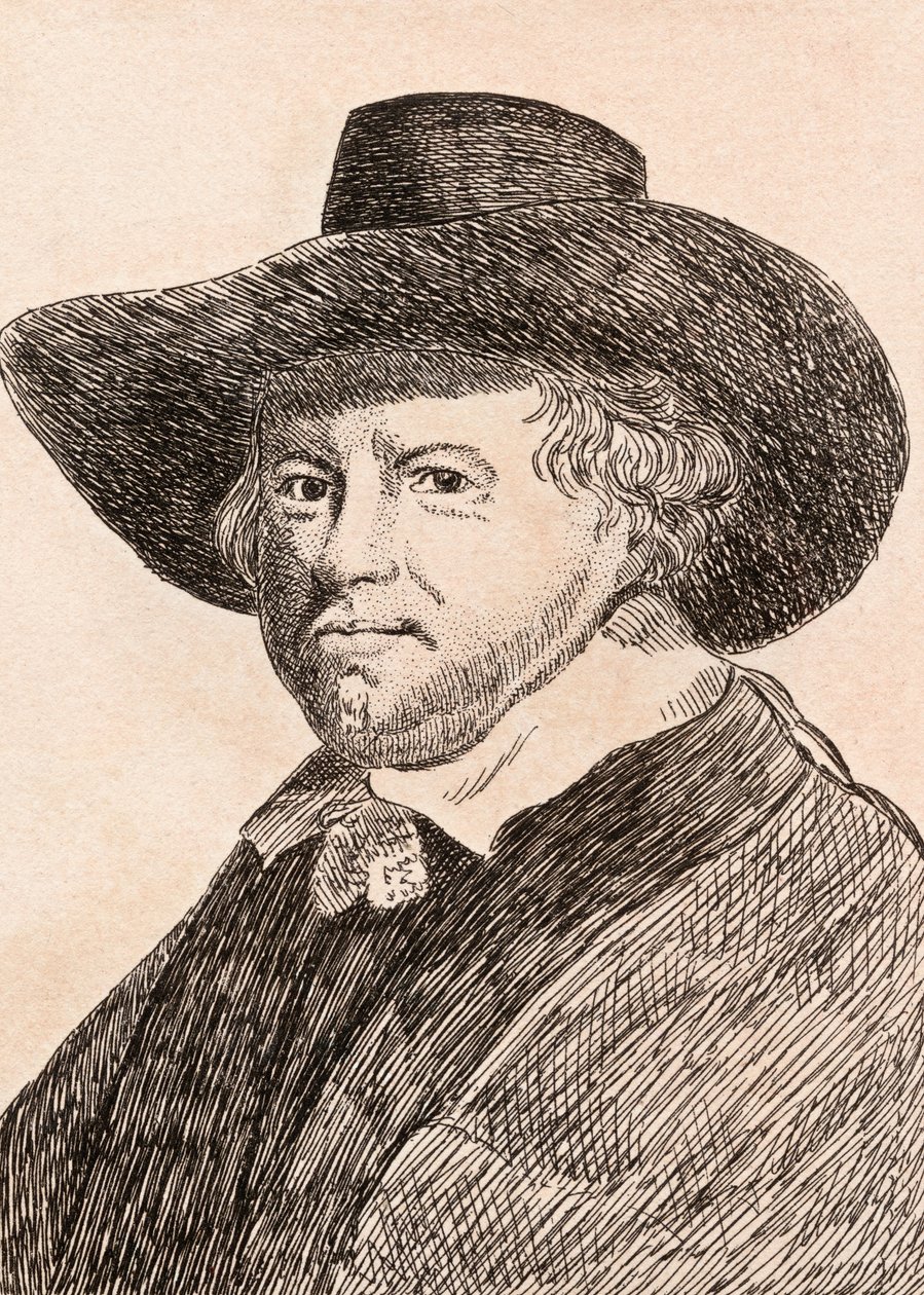 Jan van Goyen, illusztráció az 1817-ben Londonban kiadott „Hiteles festők 75 portréi hiteles eredetikről” című könyvéből alkotó: James Girtin