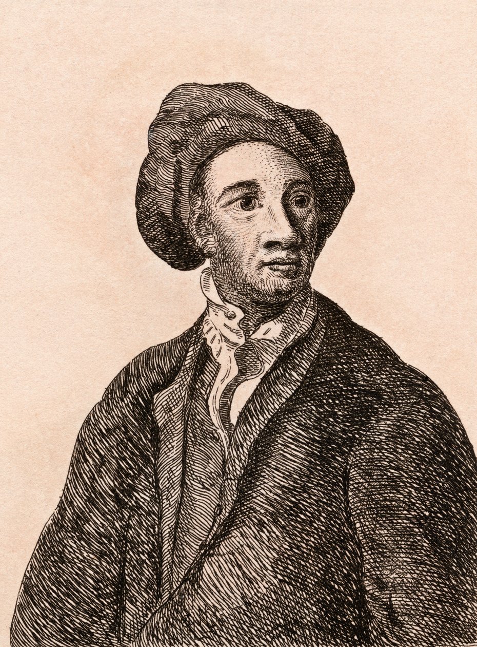 Jean Baptiste Monnoyer, illusztráció a „Hiteles festők 75 portréi hiteles eredetikről” című könyvéből, 1817-ben Londonban alkotó: James Girtin