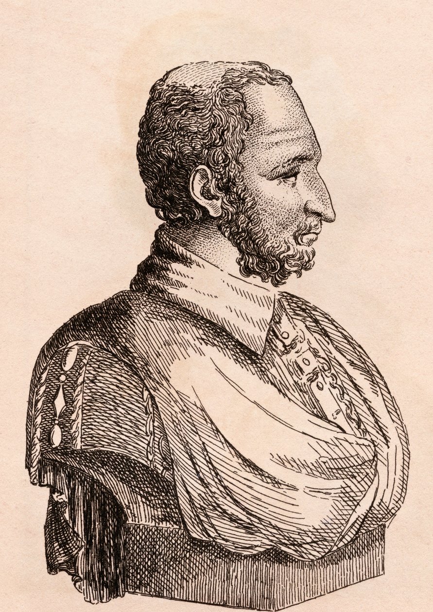 Paolo Veronese, illusztráció az 1817-ben Londonban kiadott „Hiteles festők 75 portréi hiteles eredetikről” c. alkotó: James Girtin