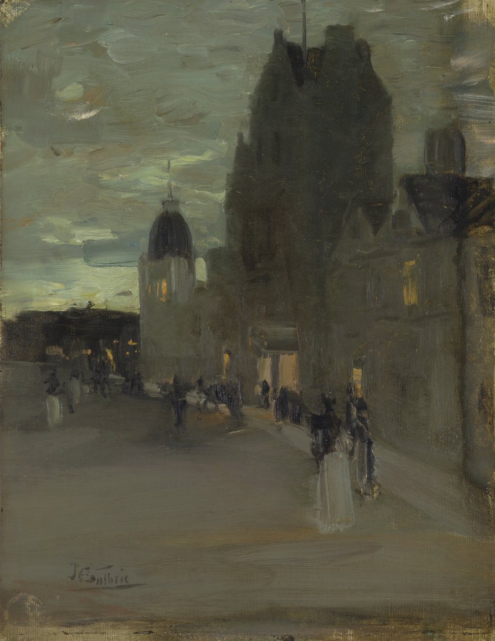 Utca Obanban, éjszaka alkotó: James J. Guthrie