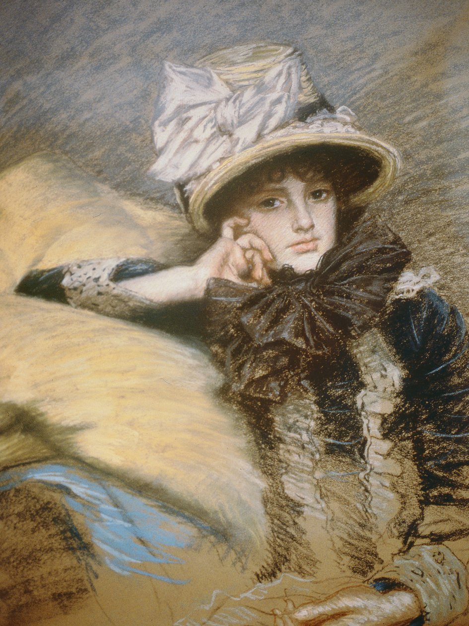 Berthe, 1882-3 (pasztell, papír) alkotó: James Jacques Joseph Tissot