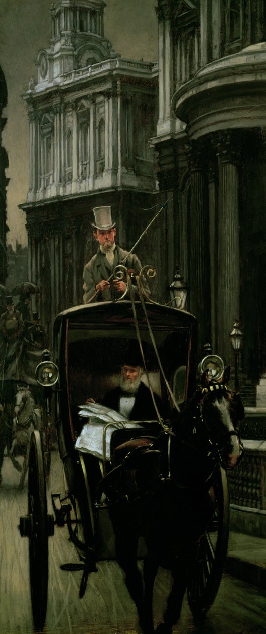 Going to Business (Going to the City), 1879 körül (panel) alkotó: James Jacques Joseph Tissot