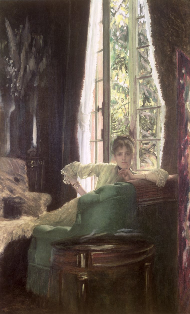 Tanulmány a Le Szfinx számára, 1883-5 alkotó: James Jacques Joseph Tissot