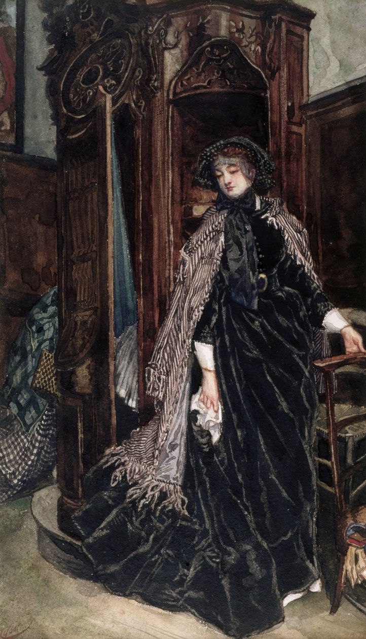 A gyóntatószék, 1867 alkotó: James Jacques Joseph Tissot