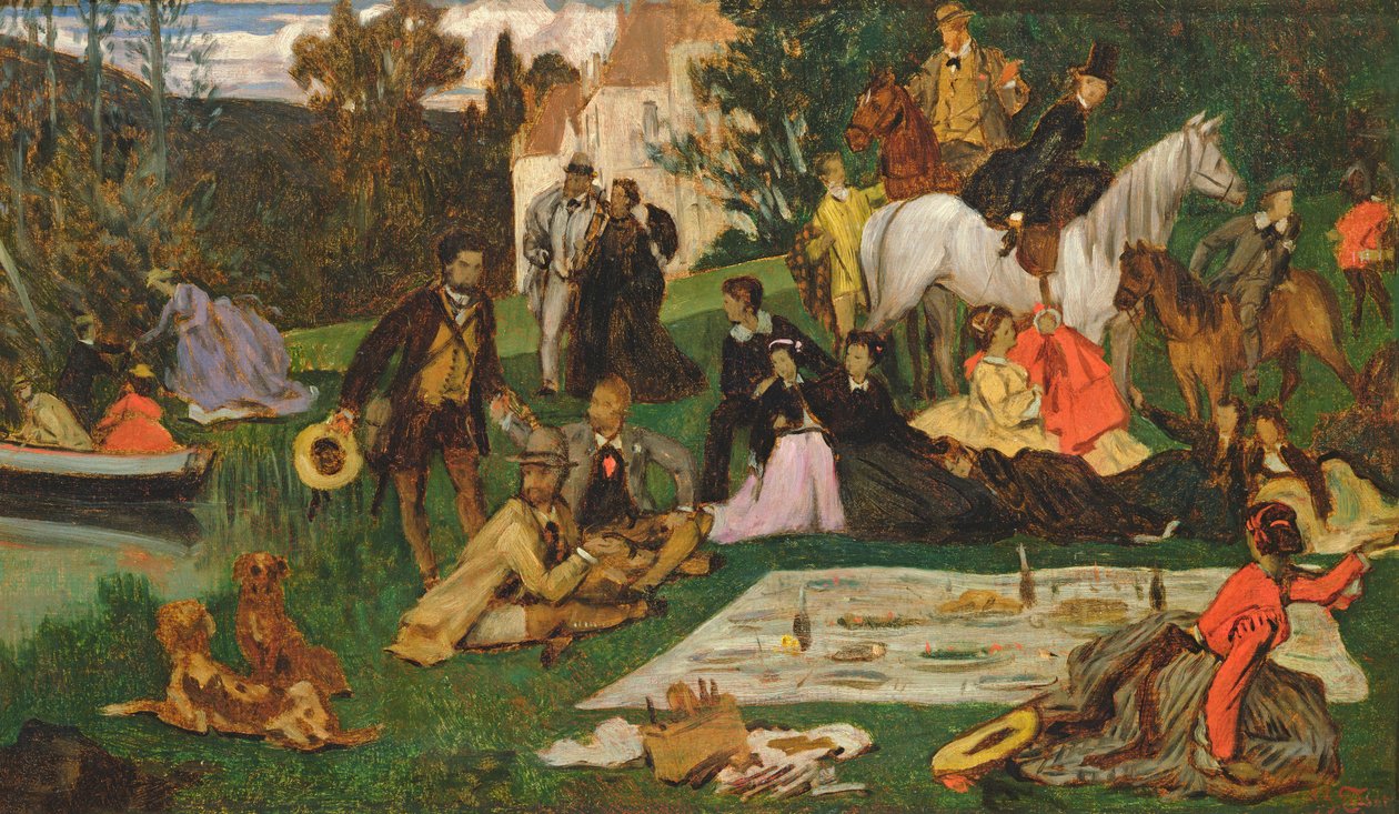 Piknik, 1865-68 körül alkotó: James Jacques Joseph Tissot
