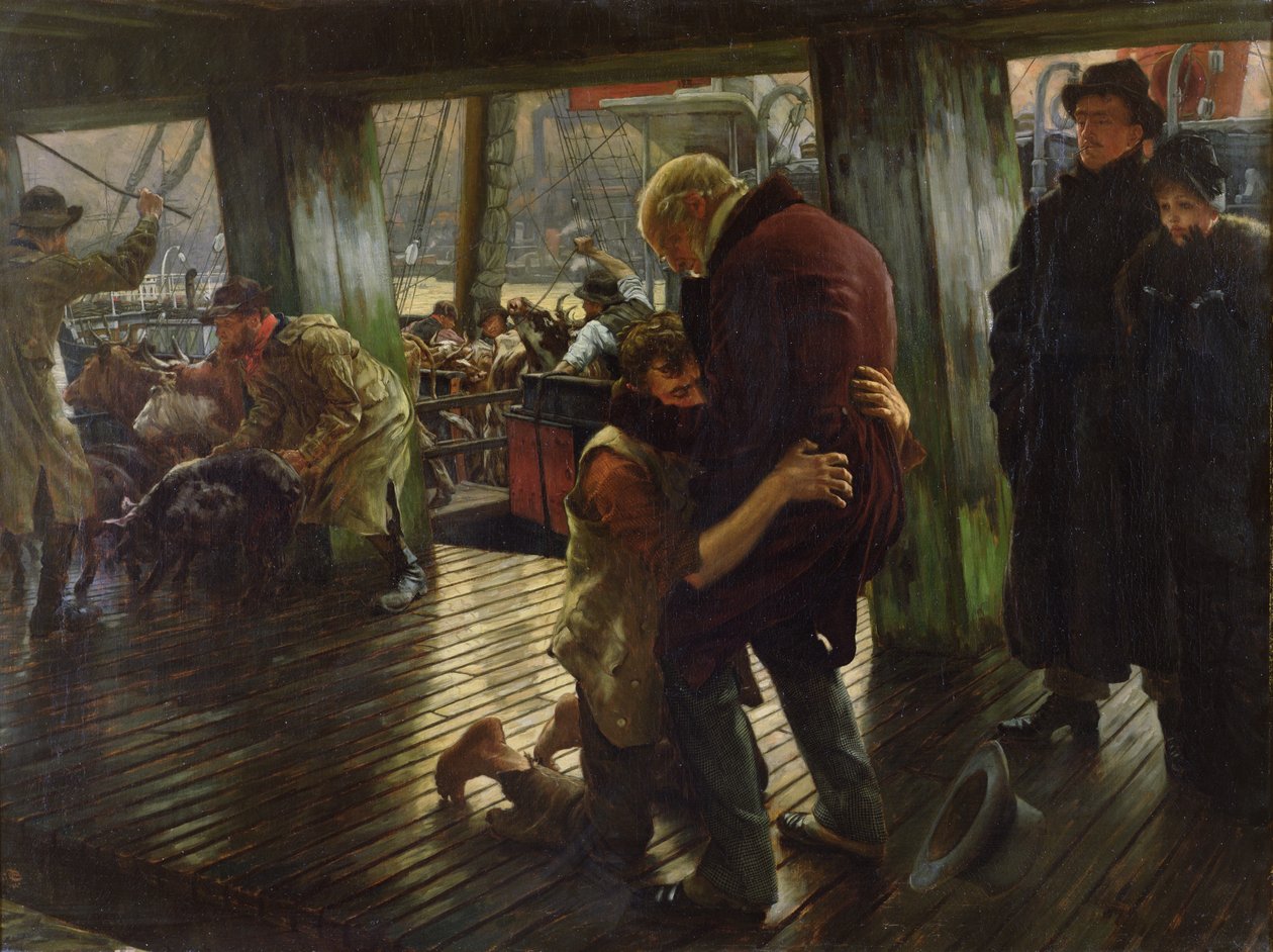A tékozló fiú a modern életben: A visszatérés, 1880 (a vázlatot lásd: 45478) alkotó: James Jacques Joseph Tissot