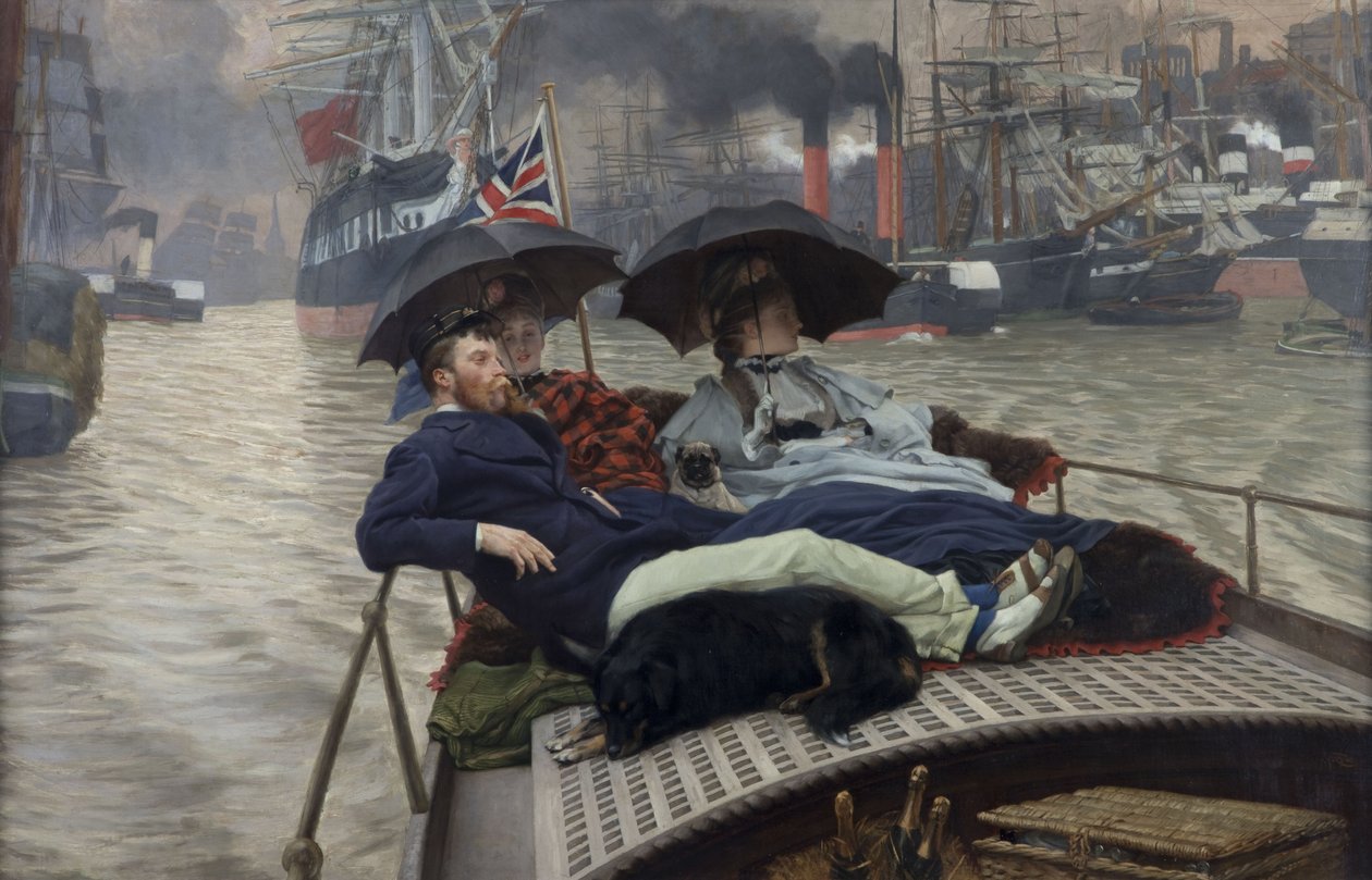 Temze, 1876 alkotó: James Jacques Joseph Tissot