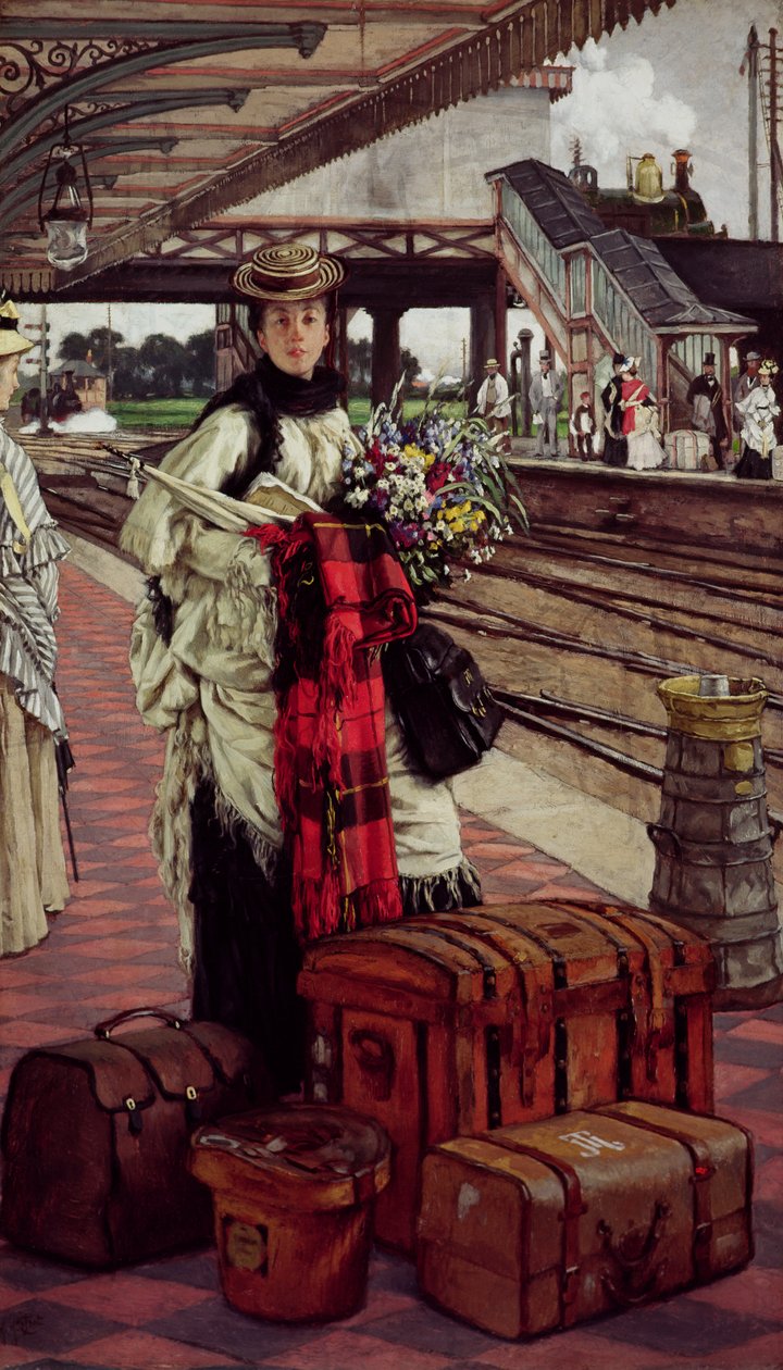 Várakozás az állomáson, Willesden Junction, 1874 körül alkotó: James Jacques Joseph Tissot