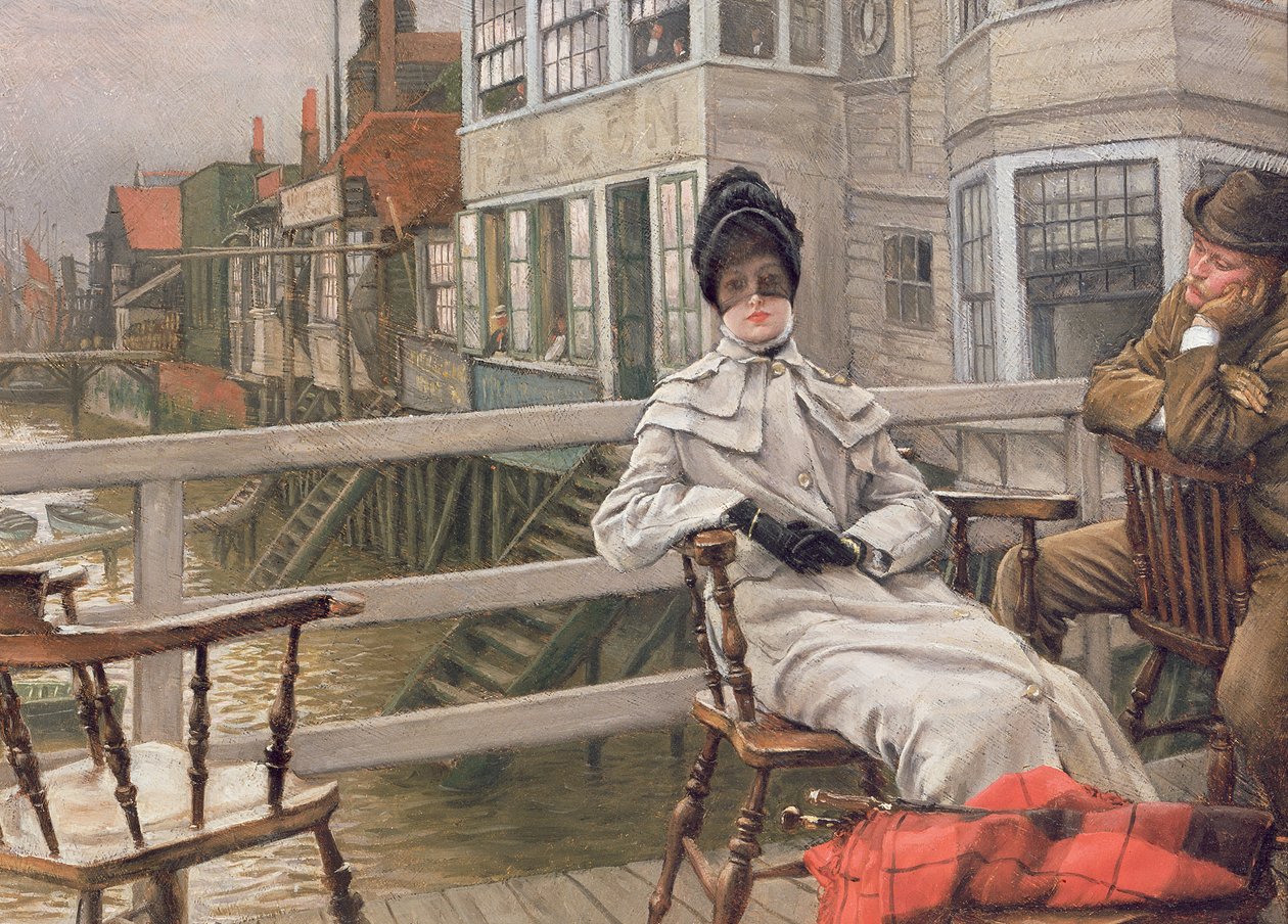 Várva a kompra, 1878 körül (panel) alkotó: James Jacques Joseph Tissot