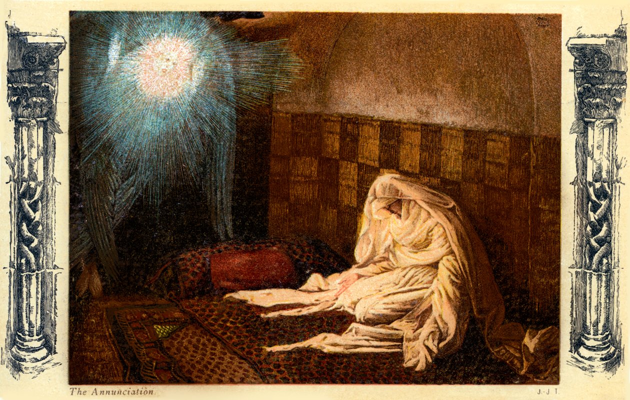 Angyali üdvözlet – Szent Lukács, 1. fejezet – Biblia alkotó: James Jacques Joseph after Tissot