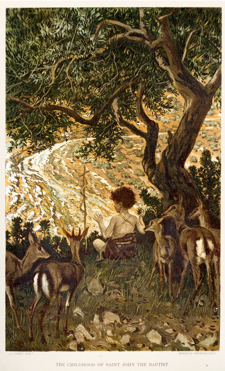 Keresztelő Szent János gyermekkora – Biblia alkotó: James Jacques Joseph after Tissot