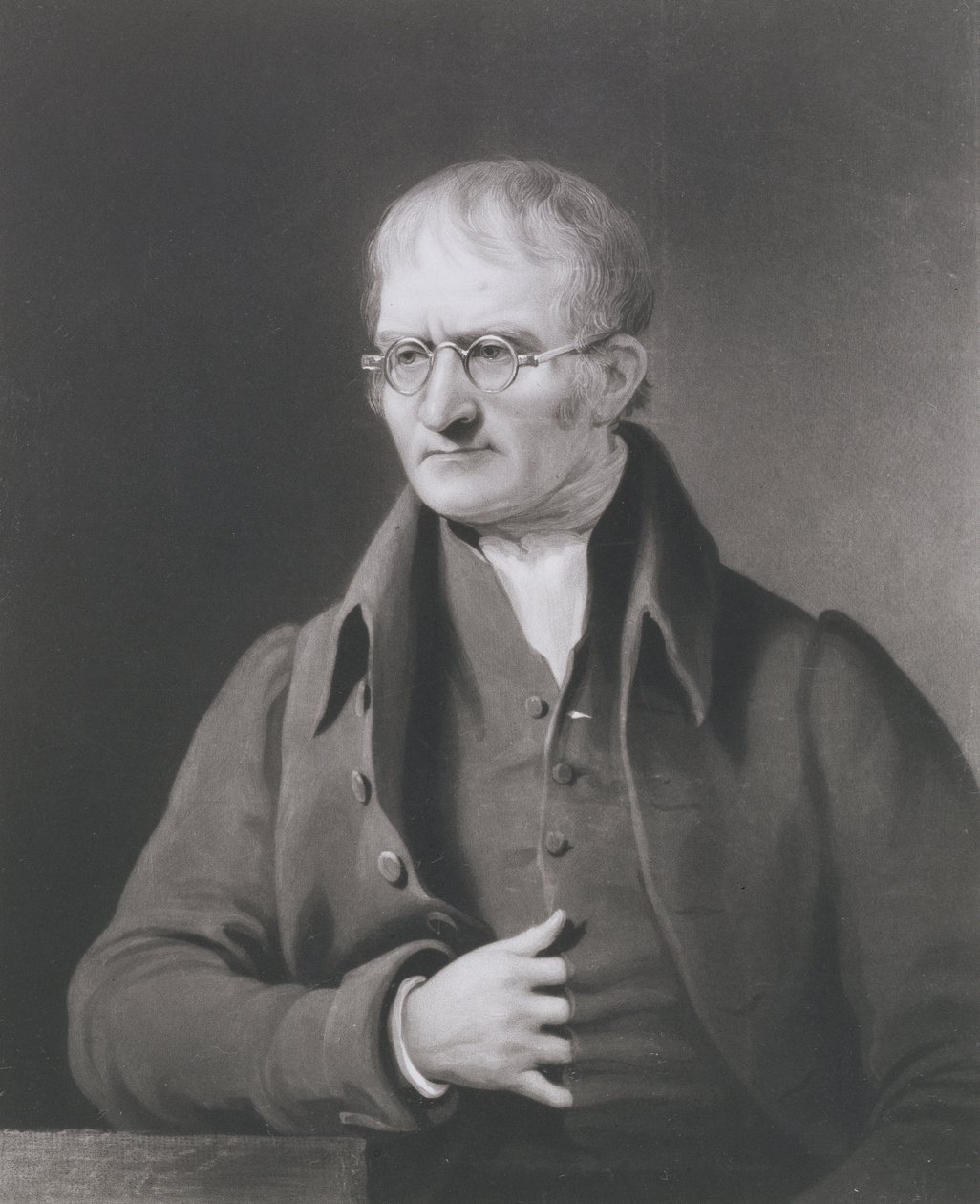 John Dalton (1766-1844) portréja, metszette C. Turner alkotó: James Lonsdale