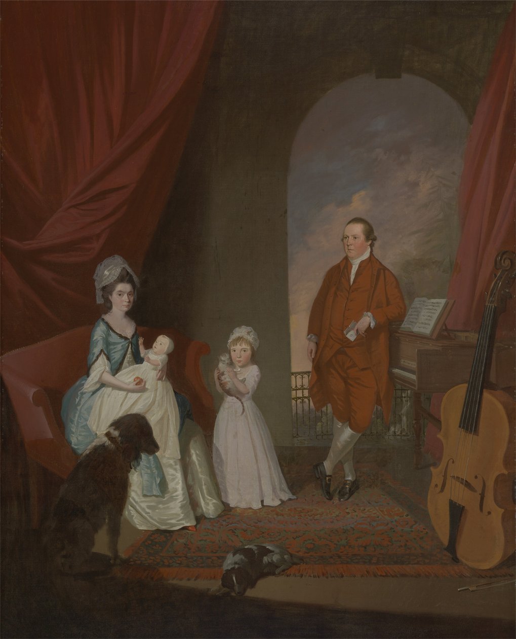 Családi csoport, 1774-80 körül alkotó: James Millar