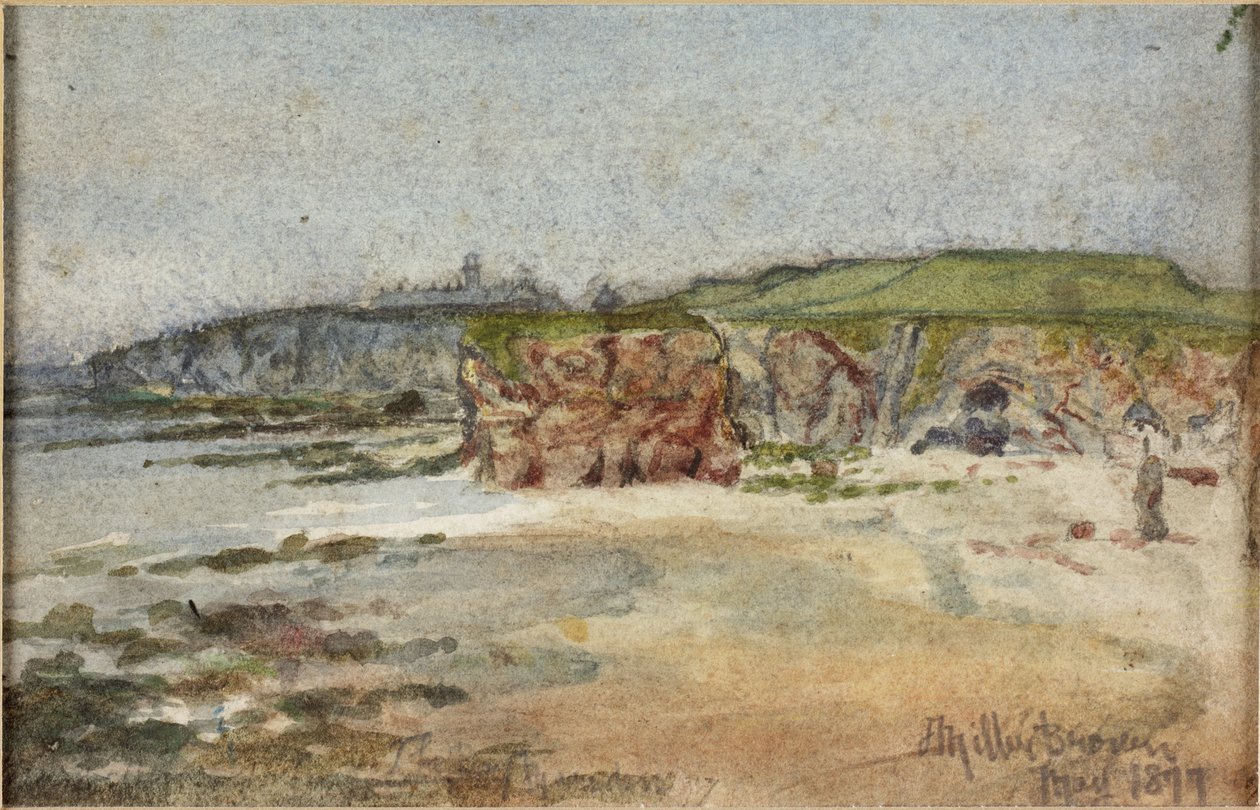 Marsden Bay 1877 (akvarell és ceruza, papír) alkotó: James Miller Brown