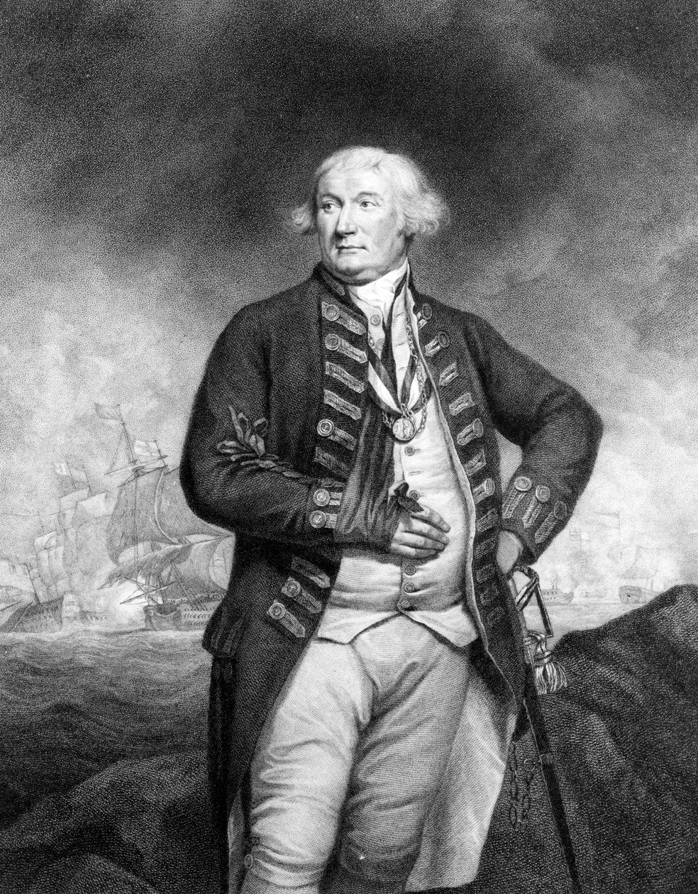 Thomas, Lord Graves, metszett Francesco Bartolozzi alkotó: James Northcote