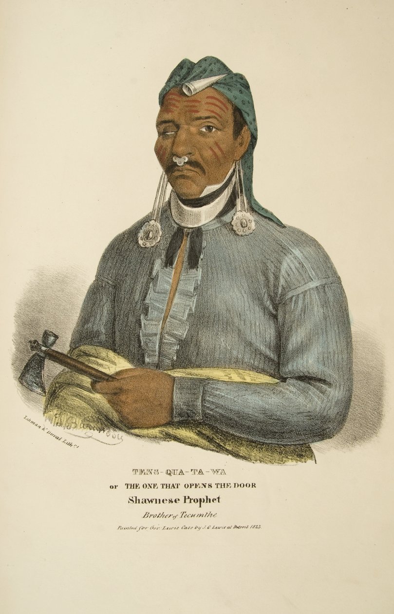 Tens-qua-ta-wa vagy The One that Opens the Door, Shawnese Prophet alkotó: James Otto Lewis