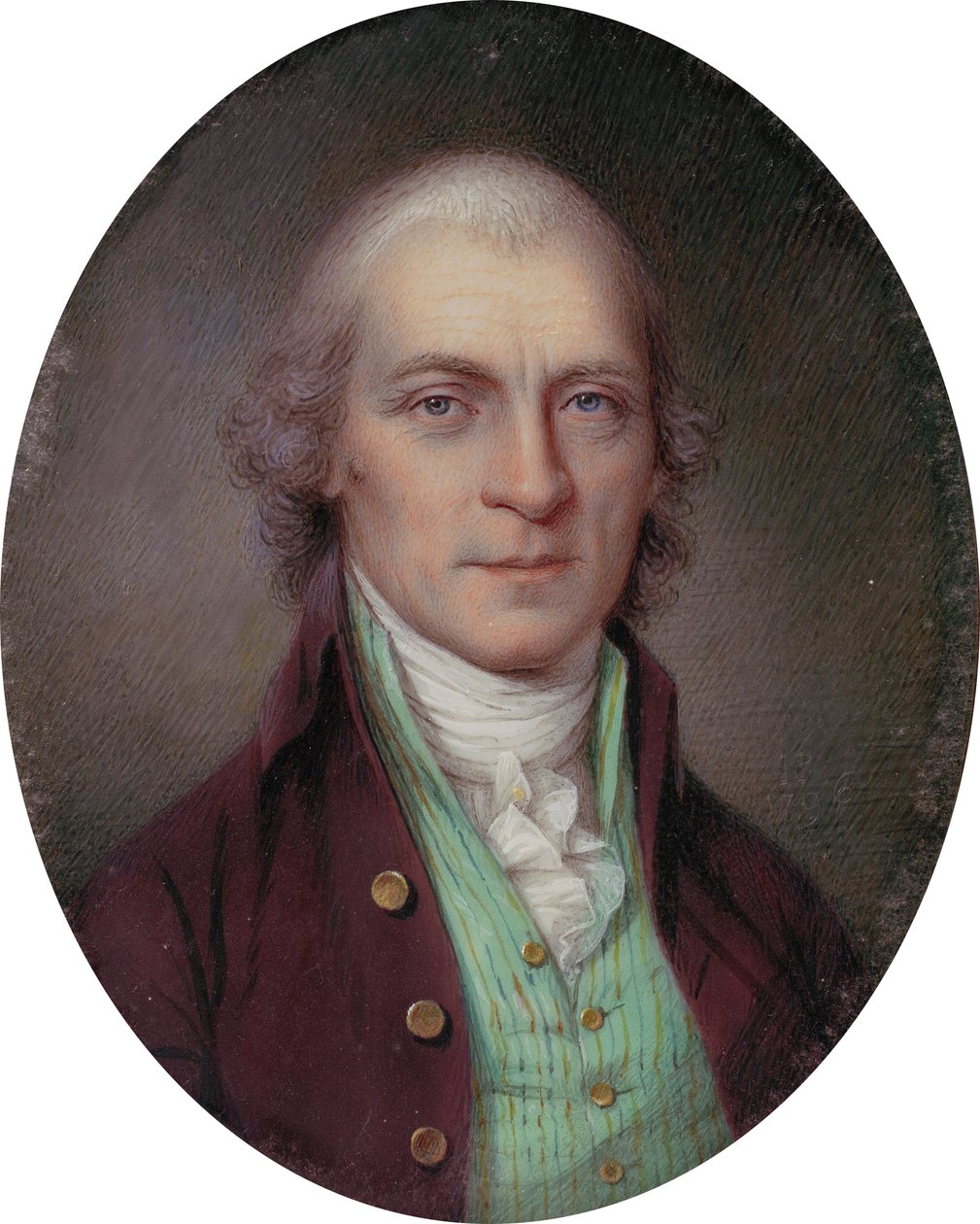 Richard Thomas ezredes arcképe alkotó: James the Elder Peale