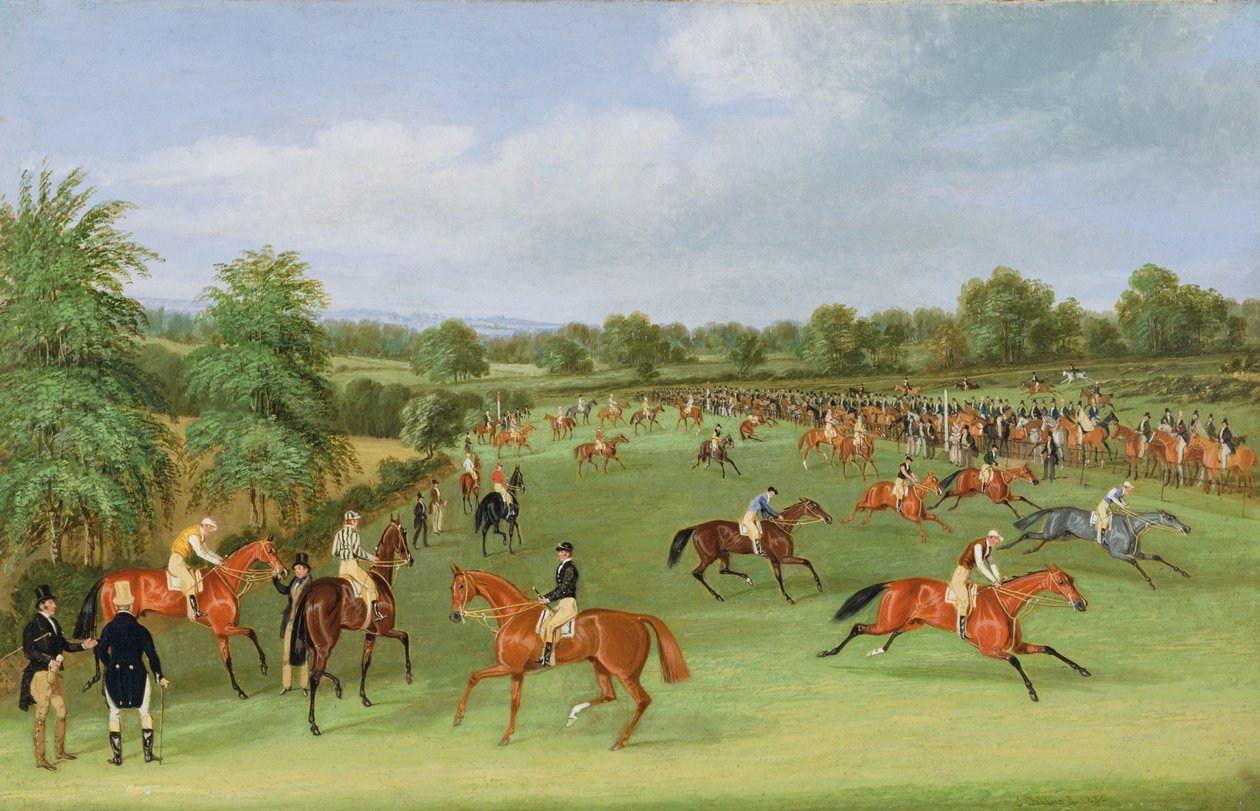 Epsom Races: Előkészületek a rajtra alkotó: James Pollard