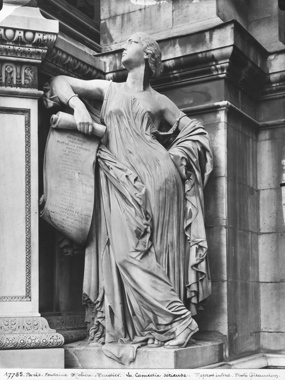 Moliere-kút, Komoly vígjáték, 1844 (márvány) (részlet) (lásd még: 189432, 346525) alkotó: James Pradier