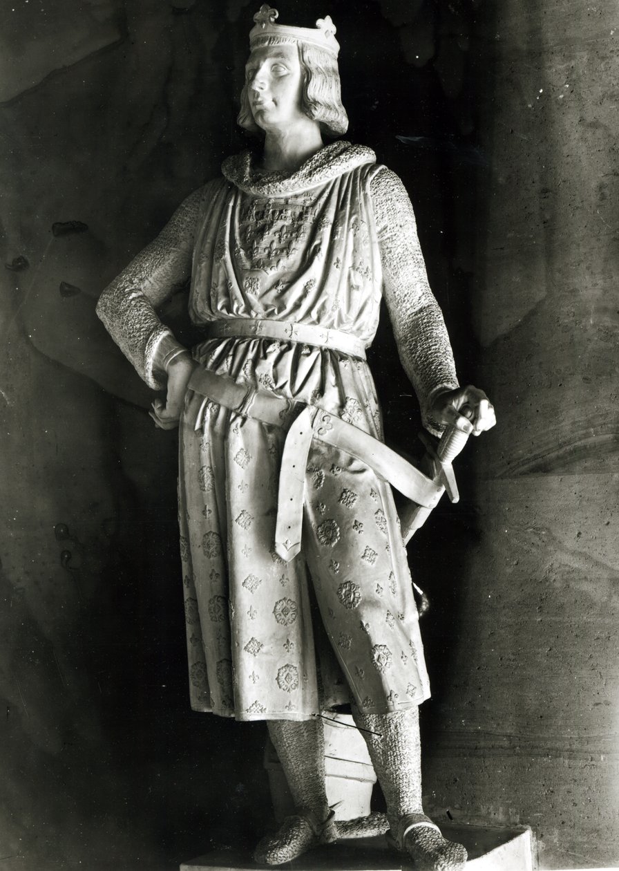 Francia Róbert (1216-50), Artois grófja (1237-50) 1842-43 (gipsz) alkotó: James Pradier