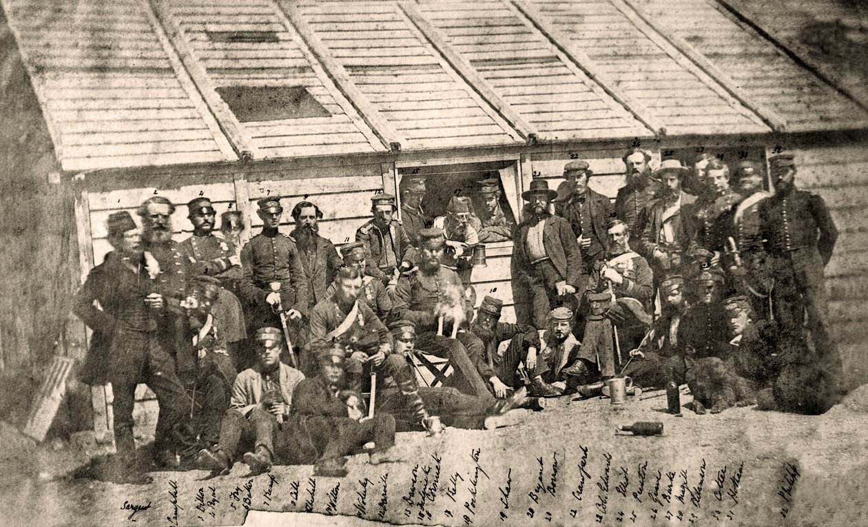18. ír királyi ezred tábor, Sebastopol, 1856. május alkotó: James Robertson