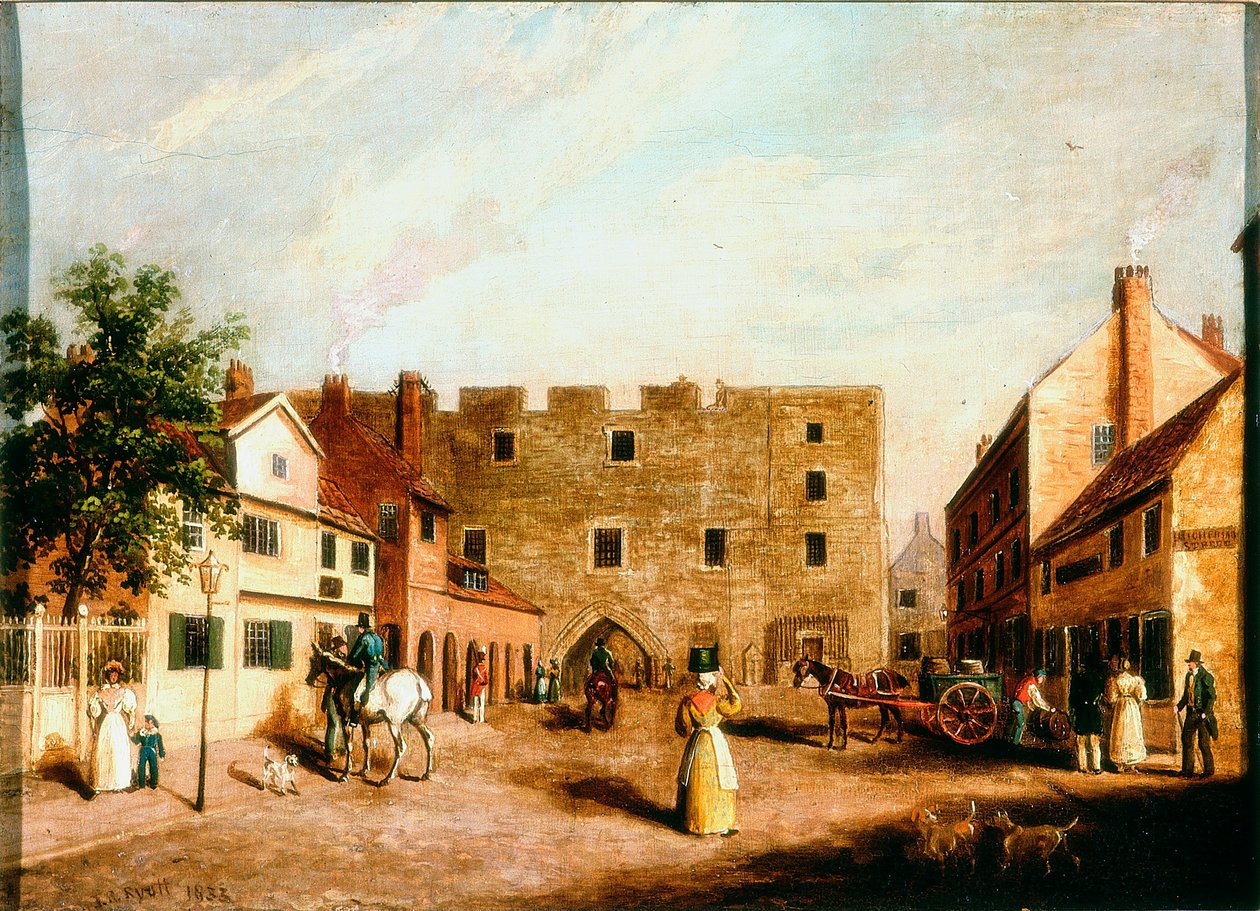 Newgate, Newcastle upon Tyne, 1820 körül alkotó: James Russell Ryott