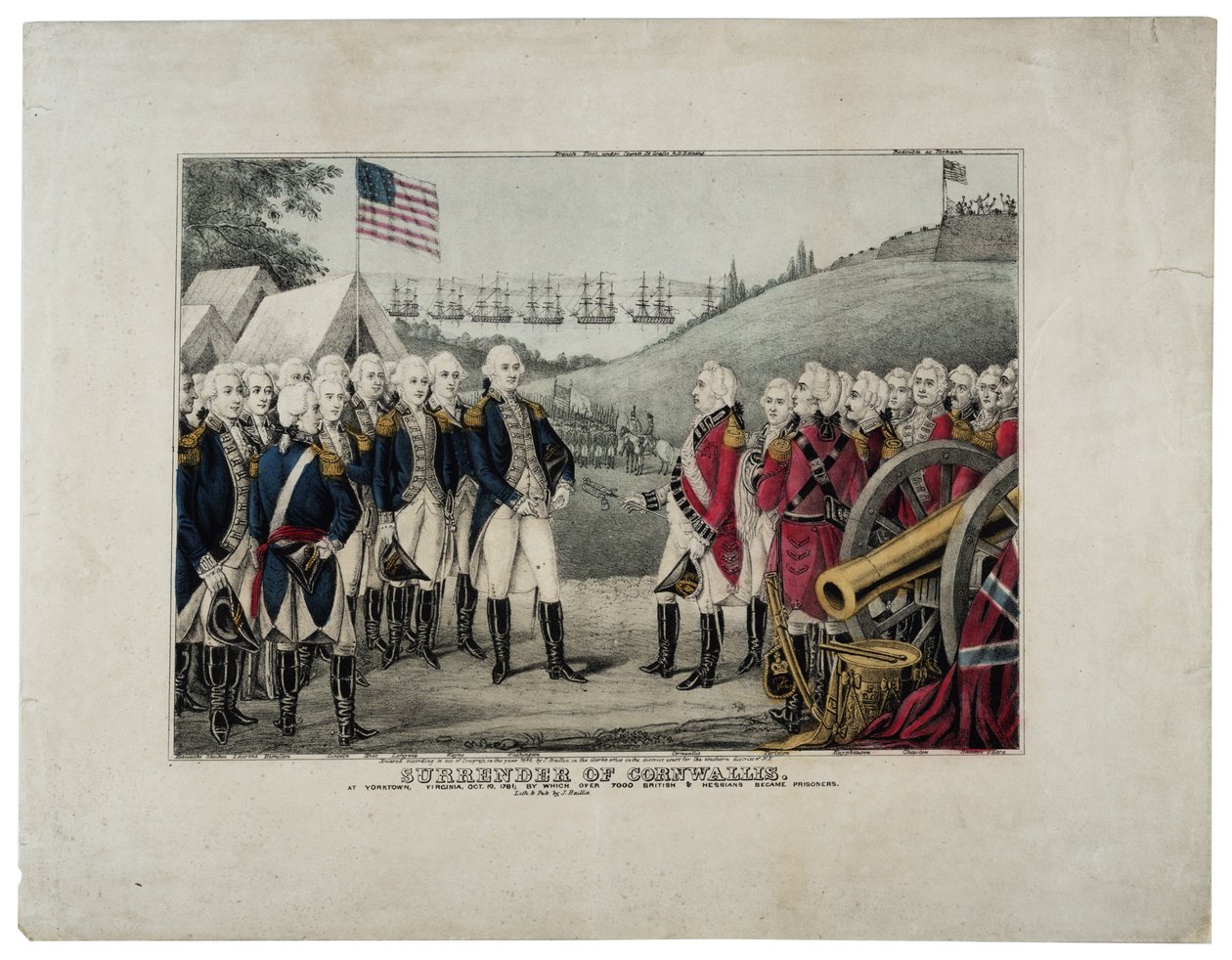 Cornwallis feladása, 1845 alkotó: James S. Baillie