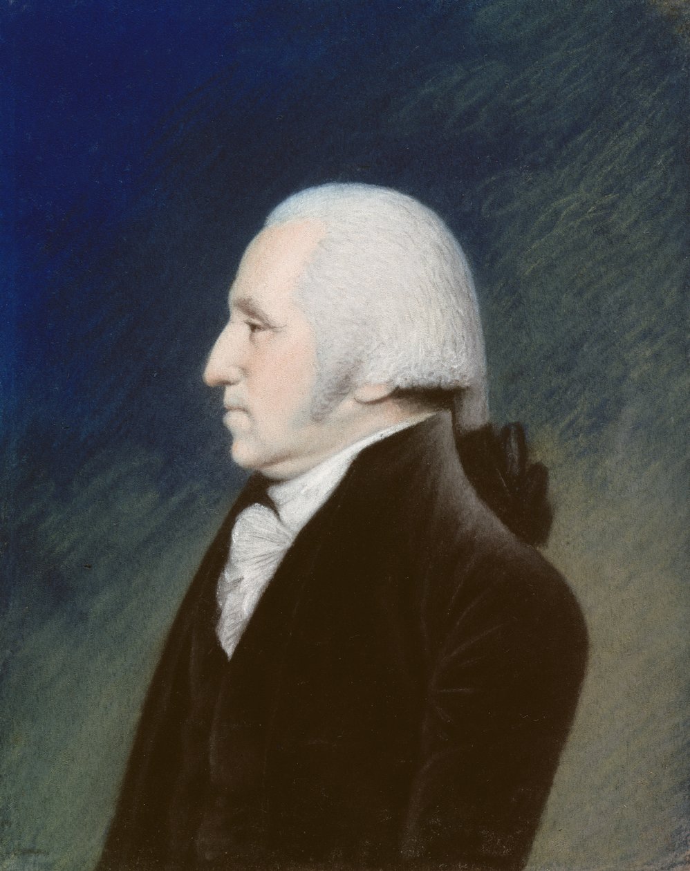George Washington, 1795 (pasztell, papíron) alkotó: James Sharples