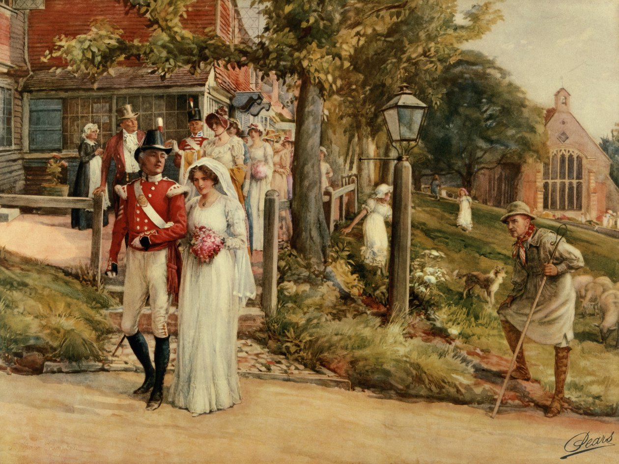 „None But The Brave Deserve The Fair”, a Pears Annualból, 1915 (litográfia) alkotó: James Shaw Crompton